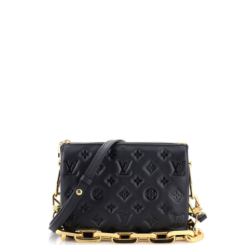 Coussin Bag Monogram Embossed Lambskin BB