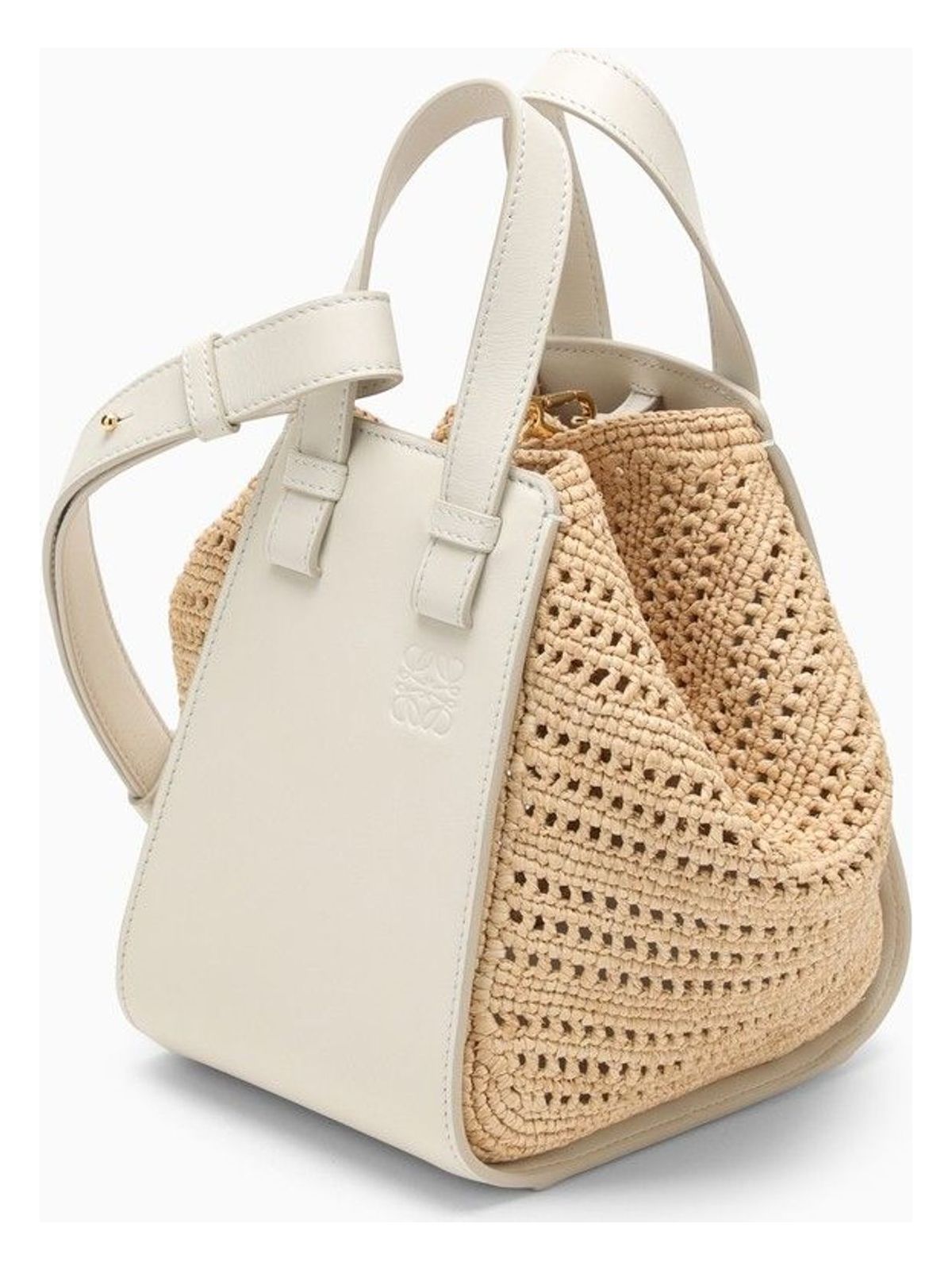 Loewe Women's Hammock Natural/white Leather Bag | A538H42X03NF
