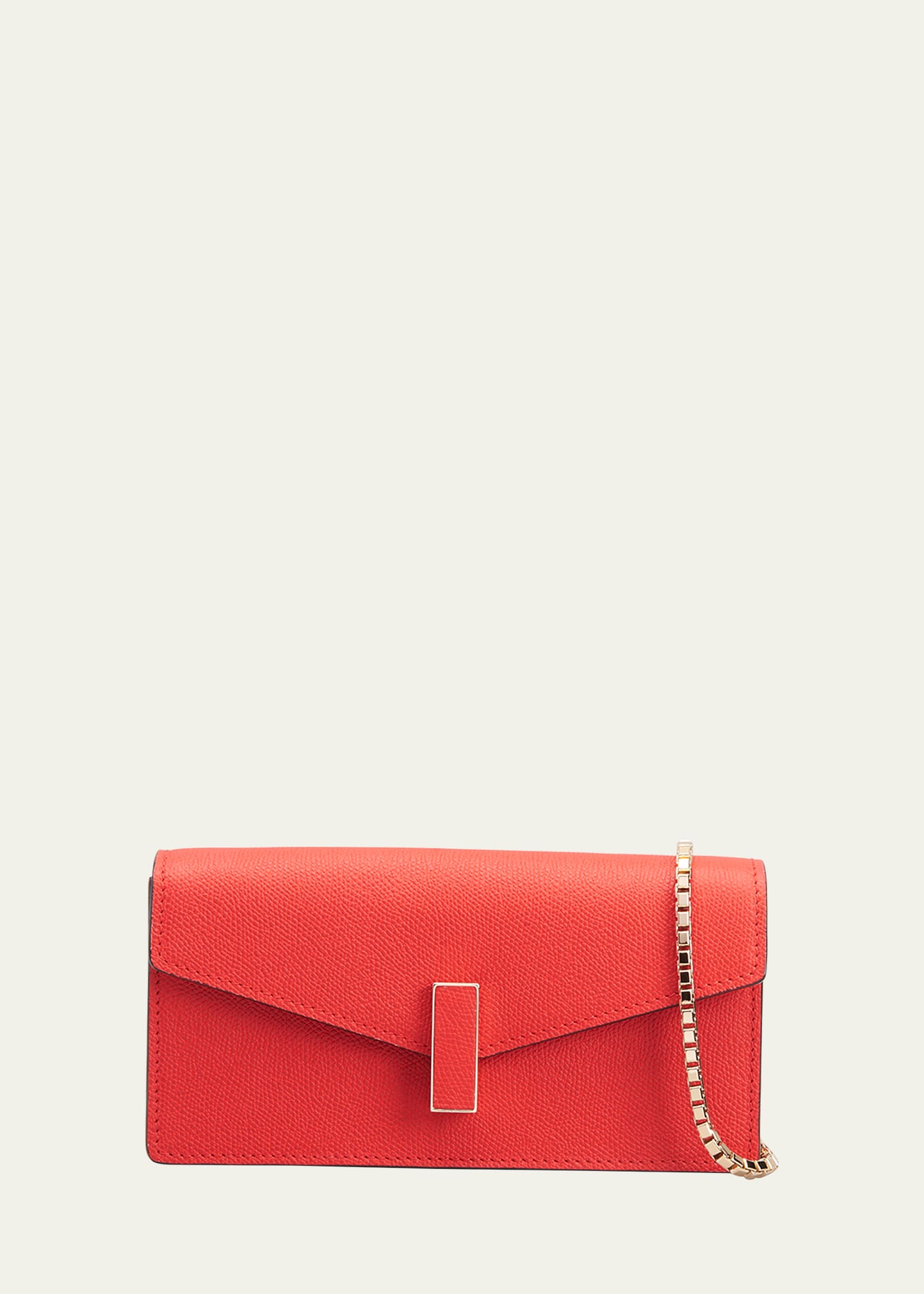 Valextra Iside Envelope Calf Leather Clutch Bag