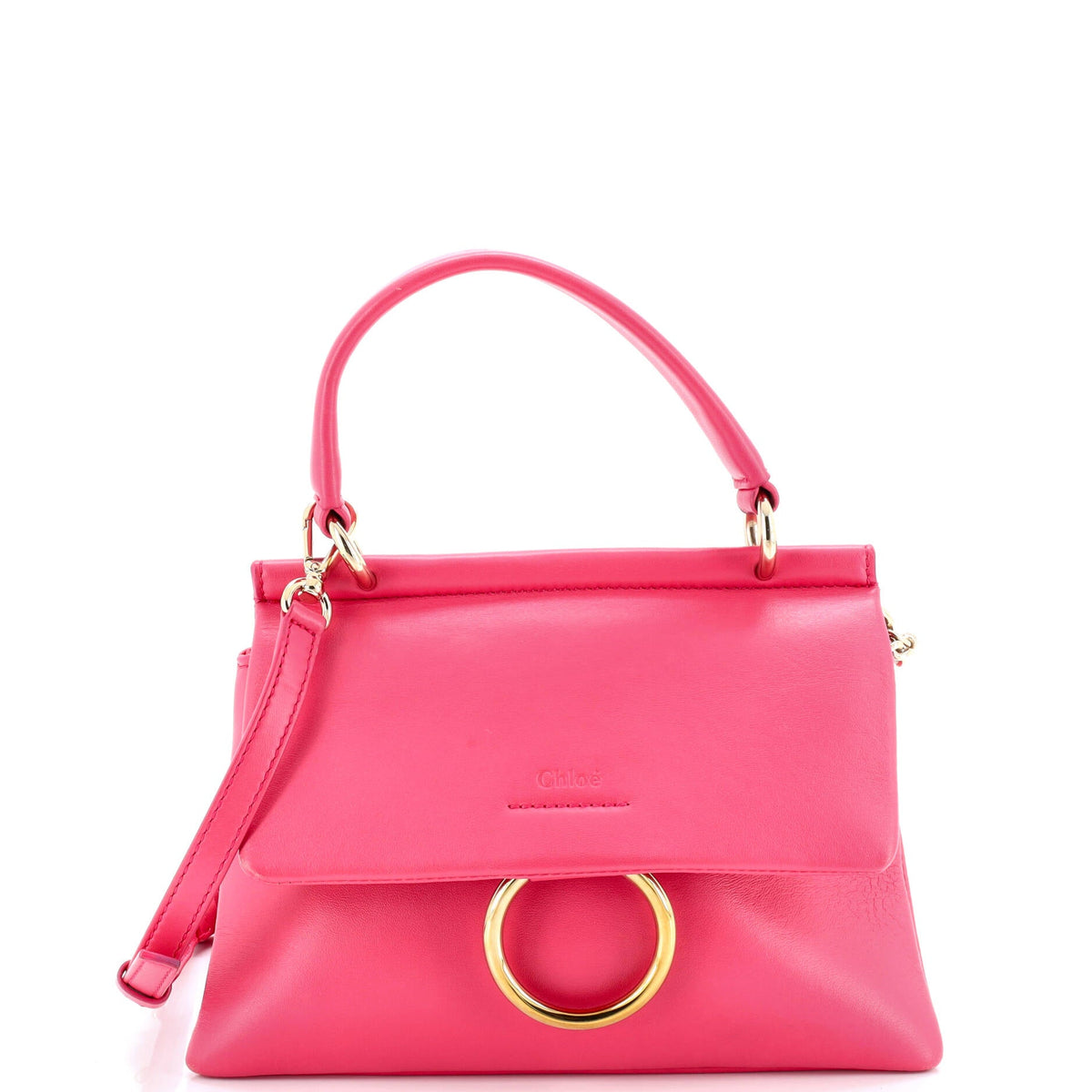 Chloe CHLOE Faye Top Handle Bag Leather Small