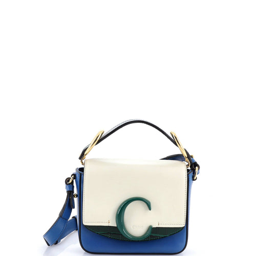 CHLOE C Flap Bag Leather Mini