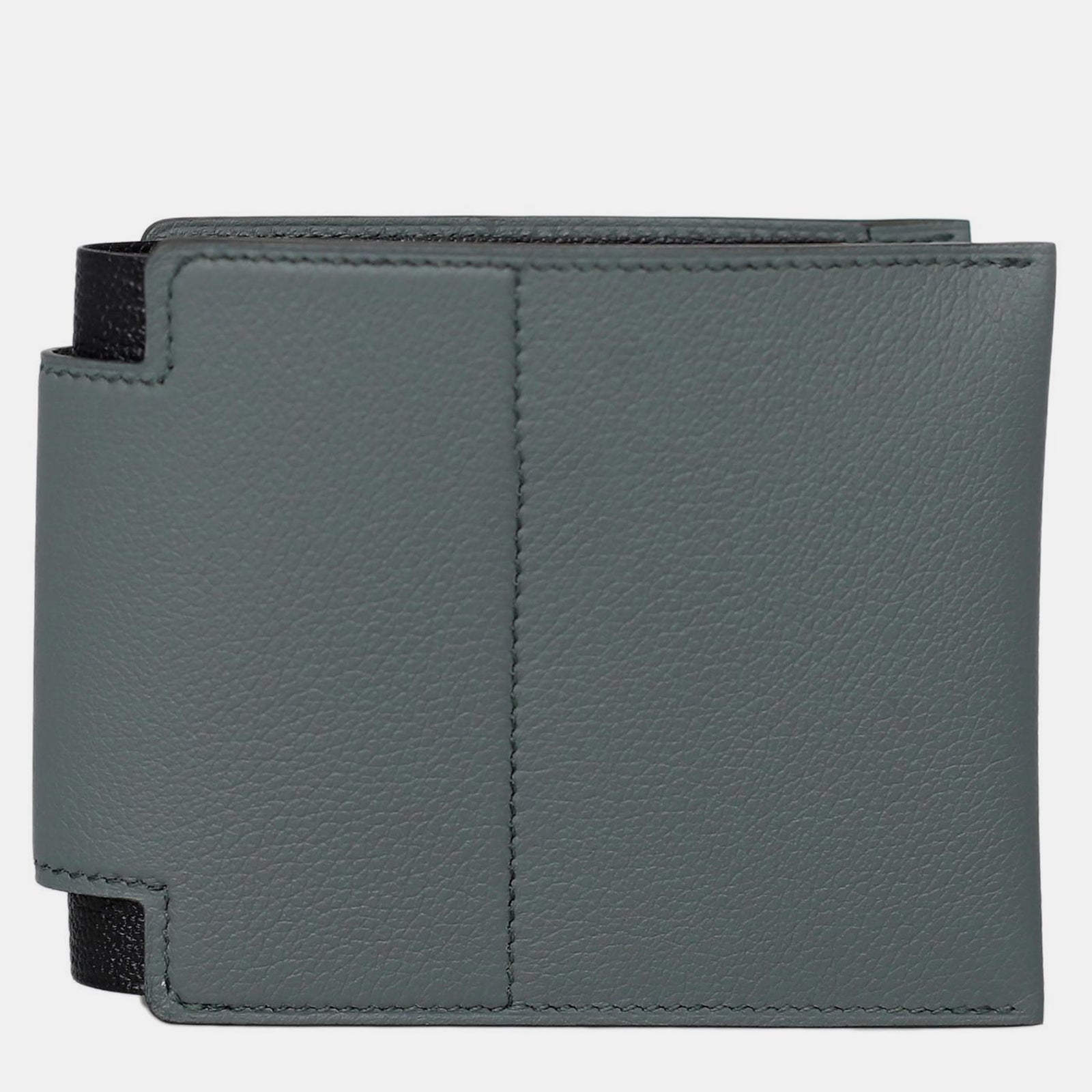 Herm?s Portefeuille Compact Ouvert 24 Vert Amande / Noir