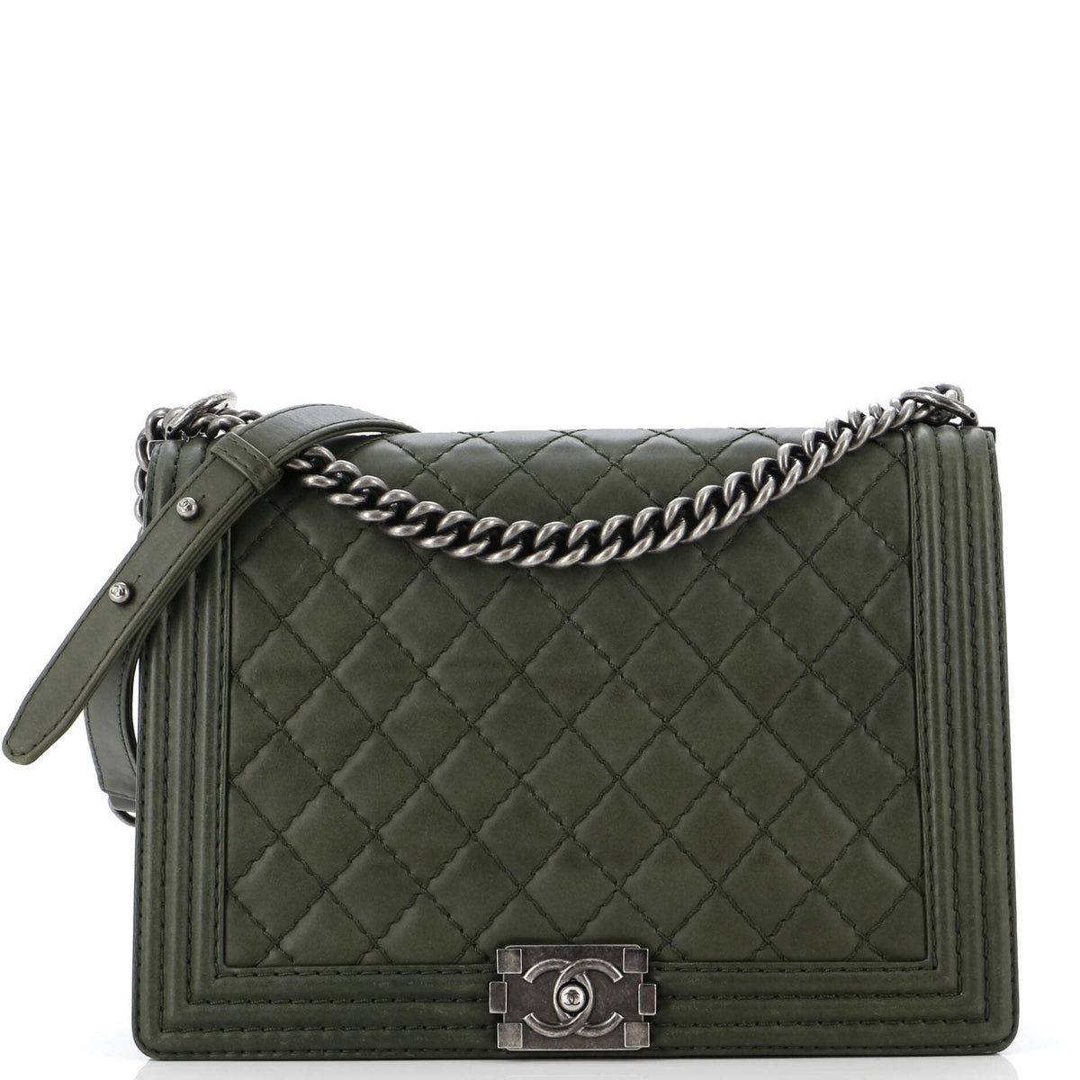 Chanel CHANEL Boy Flap Bag Quilted Calfskin Large