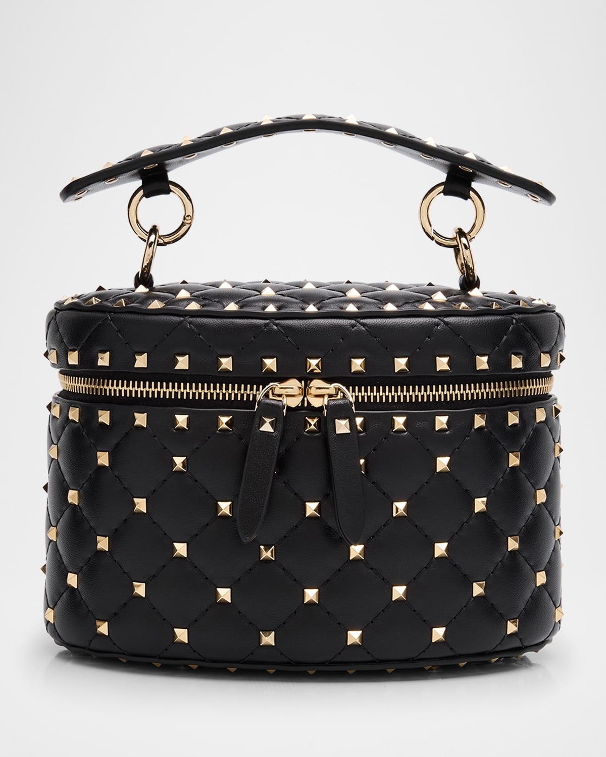 Valentino Rockstud Spike Top-Handle Vanity Bag