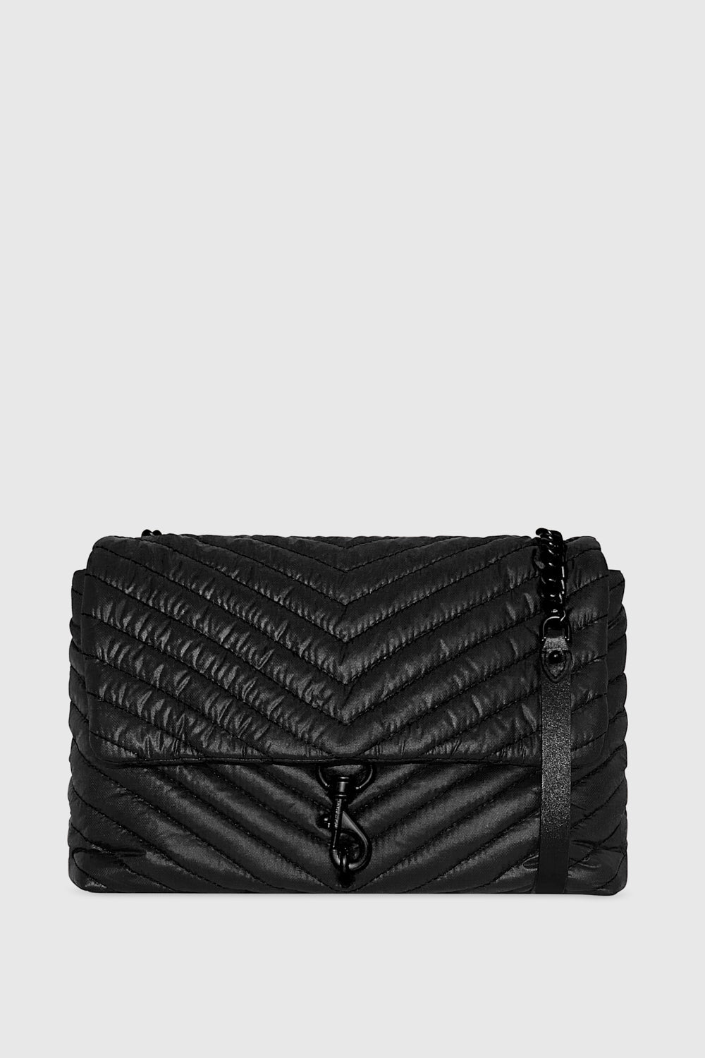 Rebecca Minkoff Edie Nylon Jumbo Shoulder Bag In Black