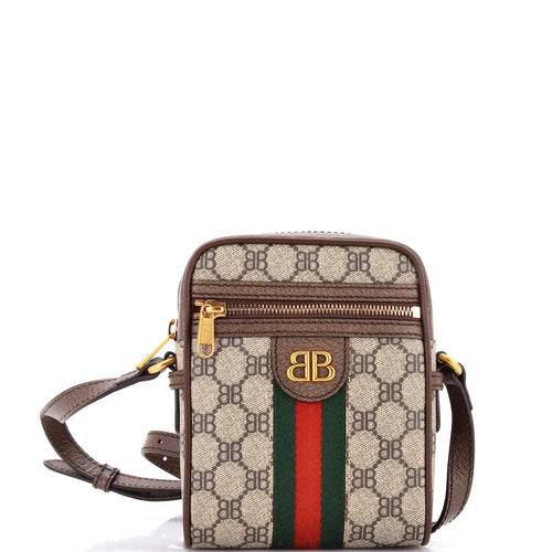 x Gucci The Hacker Project Zip Messenger Bag BB Coated Canvas Mini