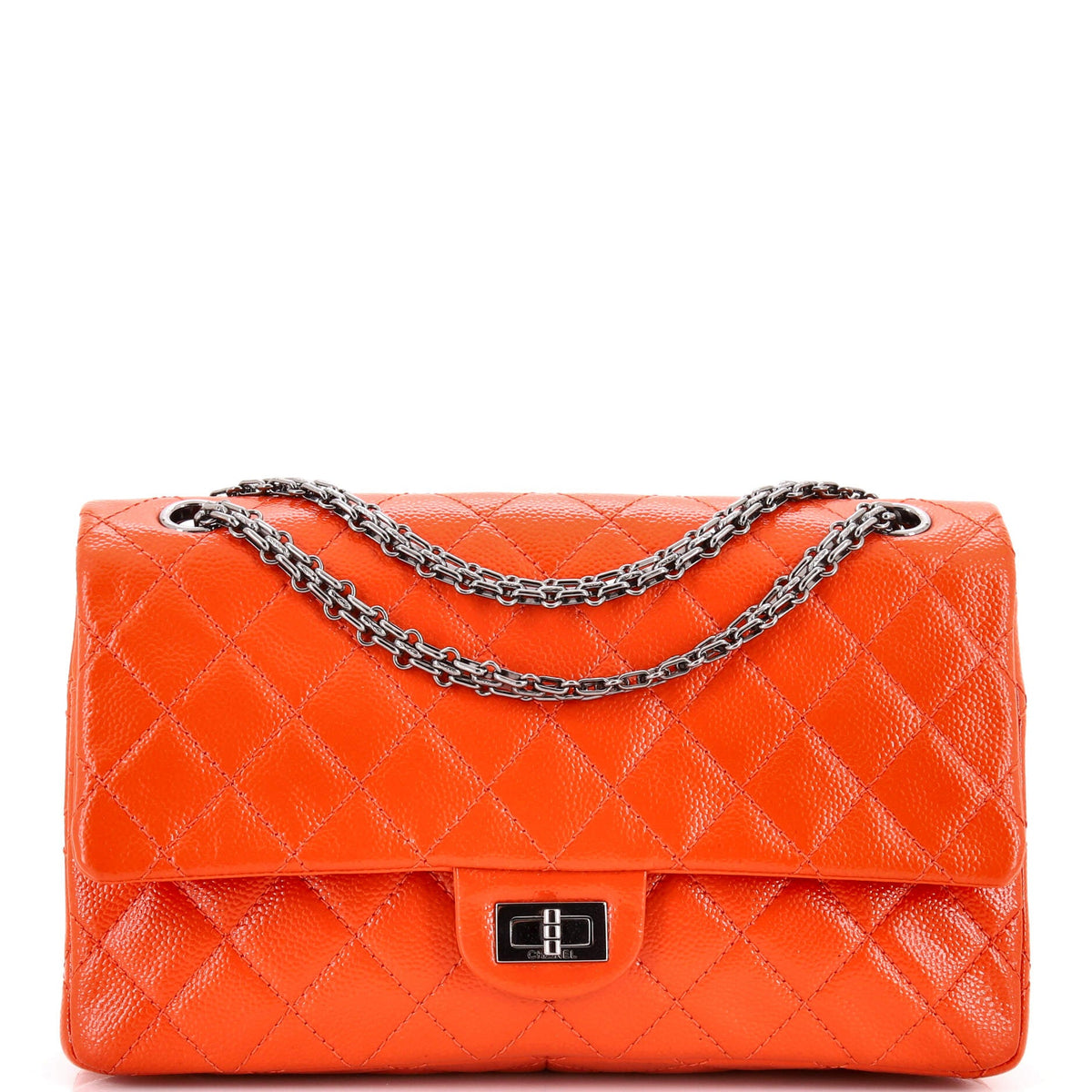 Chanel CHANEL Reissue 2.55 Flap Bag Quilted Patent Caviar 226
