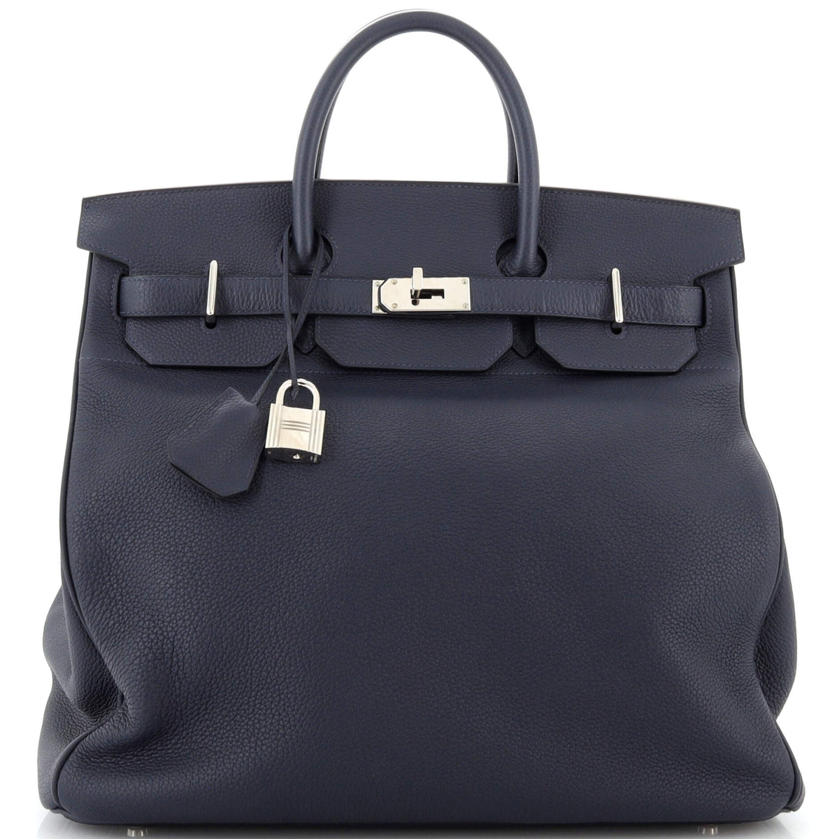 Hermès HAC Birkin Bag Bleu Nuit Togo with Palladium Hardware 40