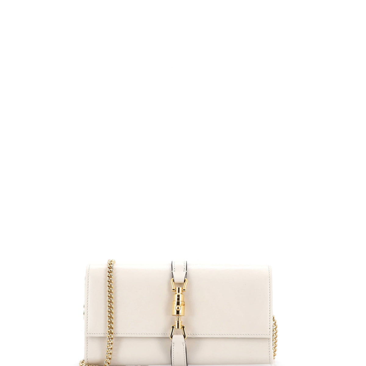 Gucci GUCCI Jackie 1961 Continental Chain Wallet Leather