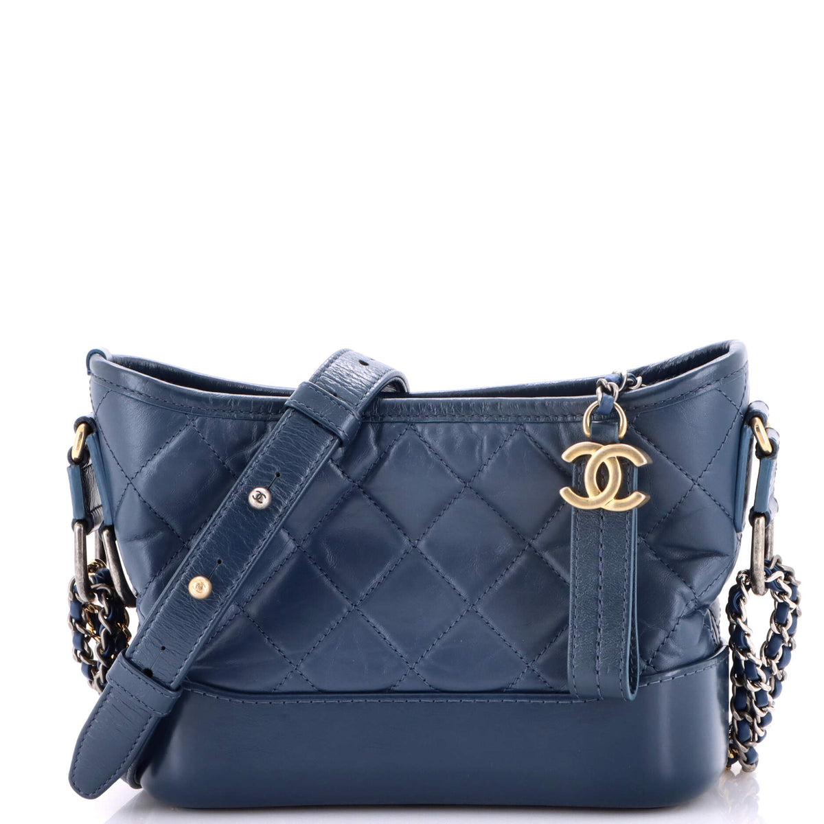 Chanel CHANEL Gabrielle Hobo Quilted Aged Calfskin Small