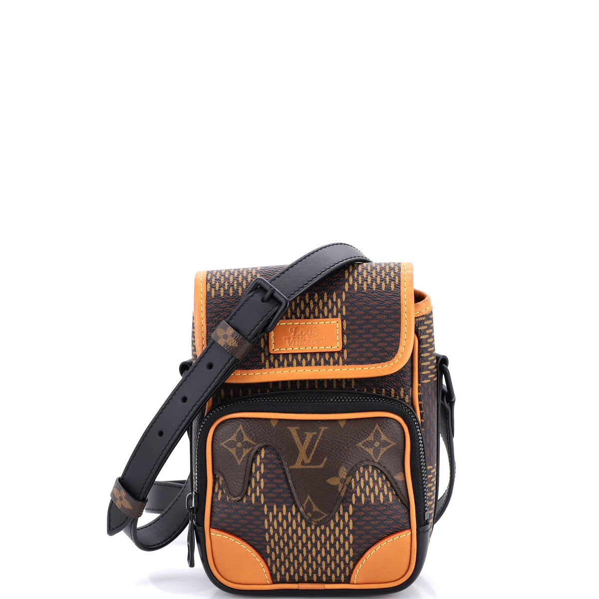 Louis Vuitton Nigo Amazone Messenger Bag Limited Edition Giant Damier and Monogram Canvas Nano