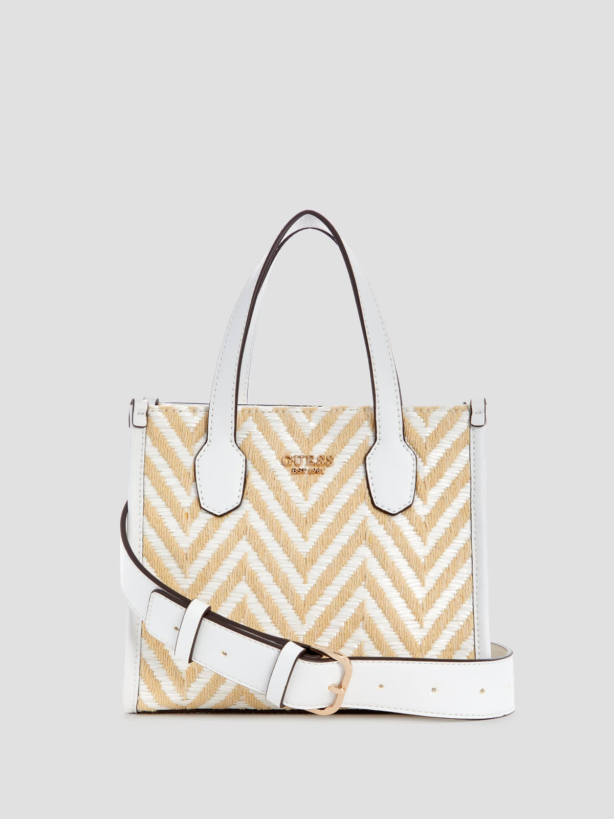 Guess Silvana Chevron Mini Tote