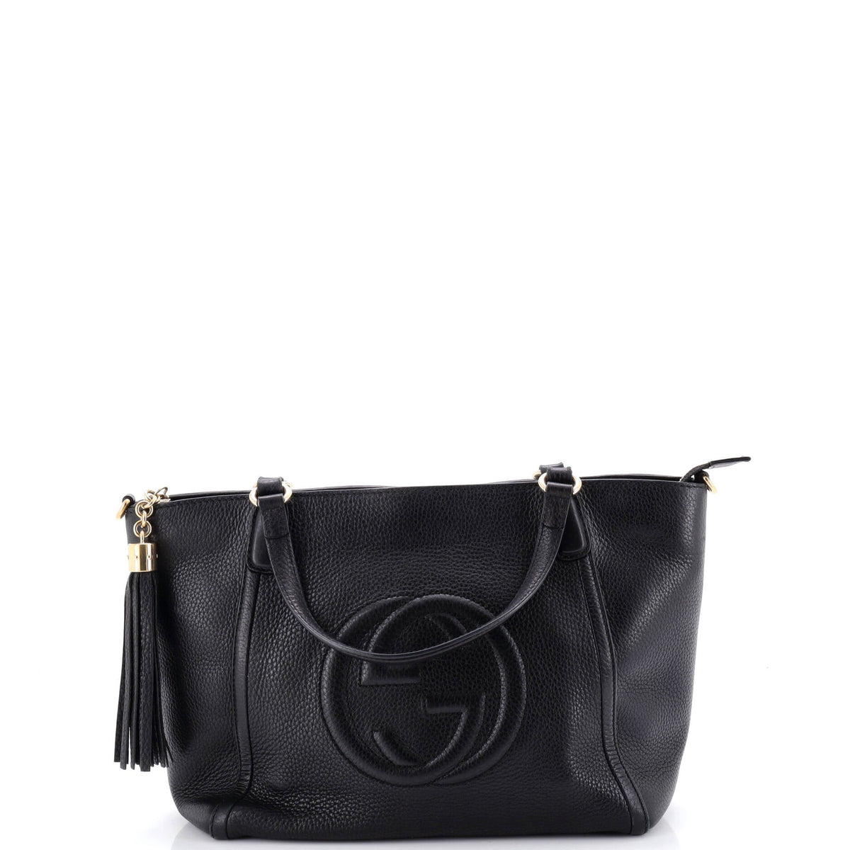Gucci GUCCI Soho Convertible Top Handle Bag Leather Small