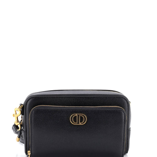 Caro Double Pouch Crossbody Bag Leather