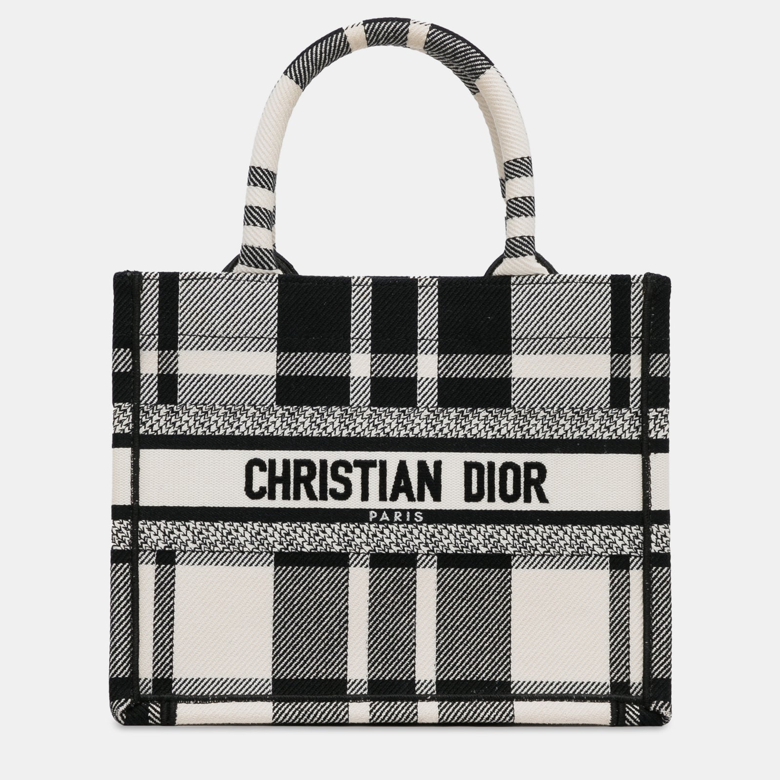 Dior Small Check N Canvas Book Tote