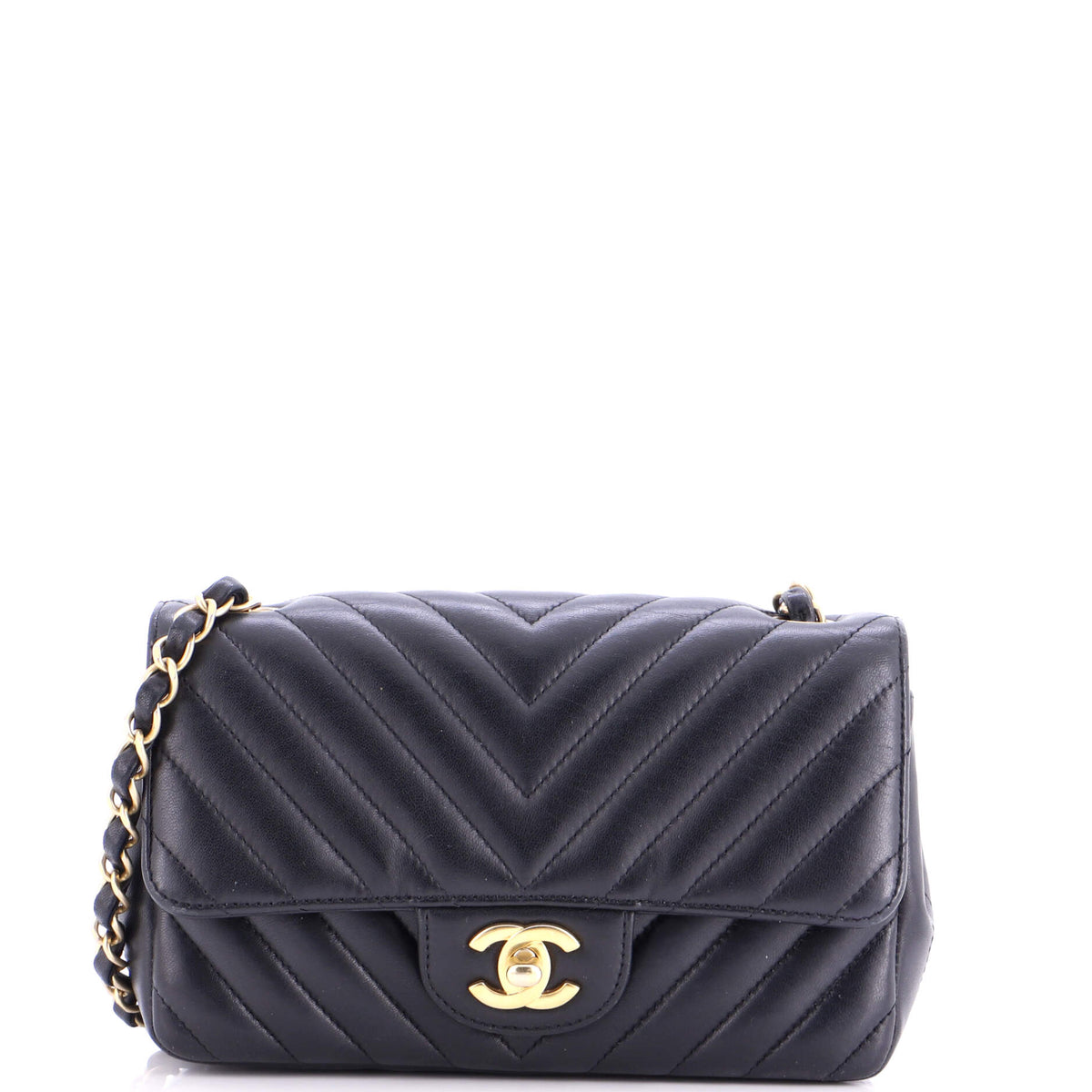Chanel CHANEL Classic Single Flap Bag Chevron Lambskin Mini