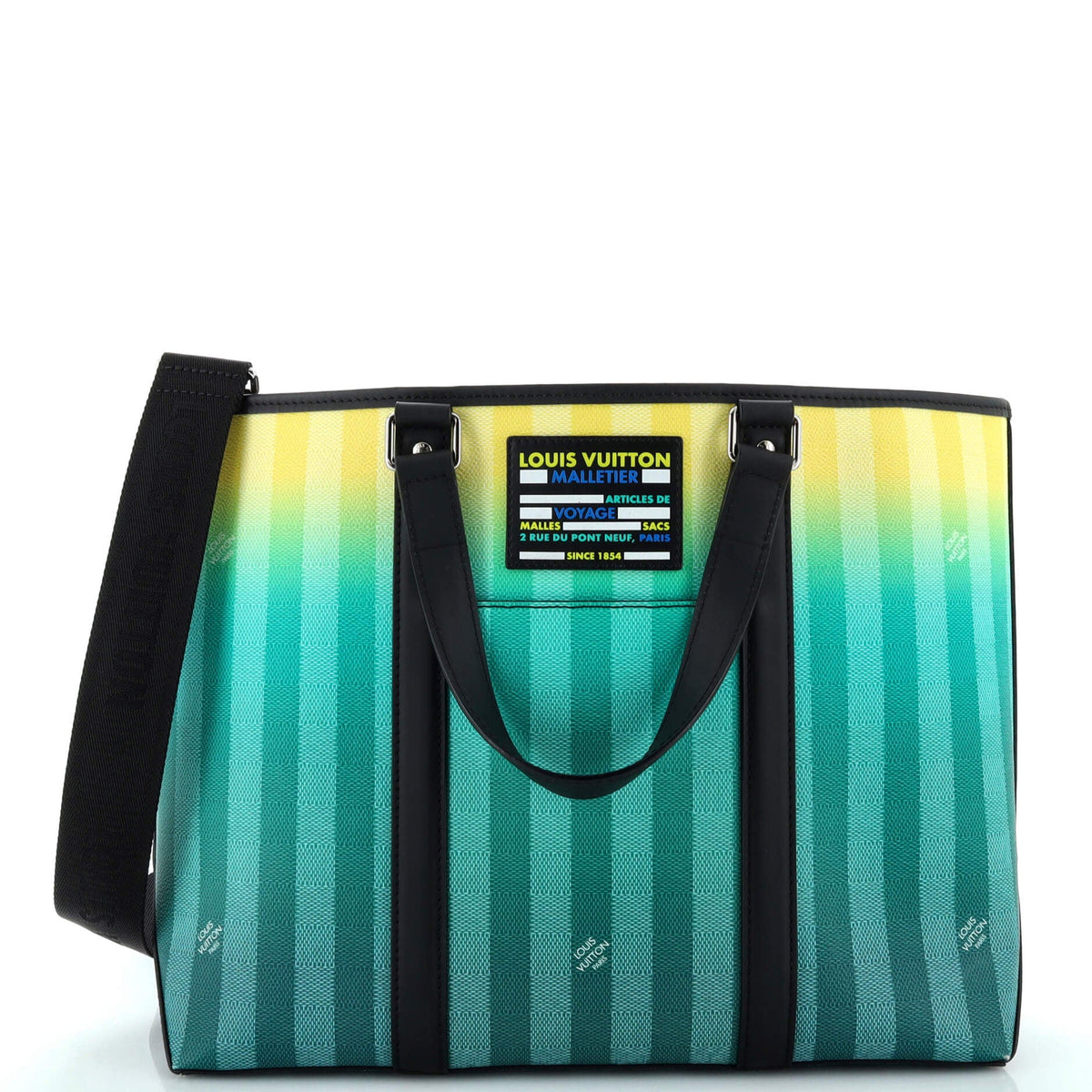 Louis Vuitton Weekend Tote Limited Edition Gradient Damier Stripes PM