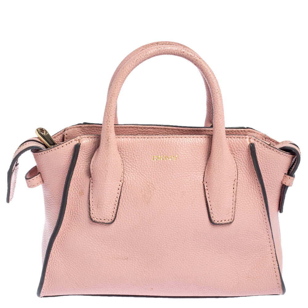 DKNY Sacoche Chelsea en cuir rose DKNY