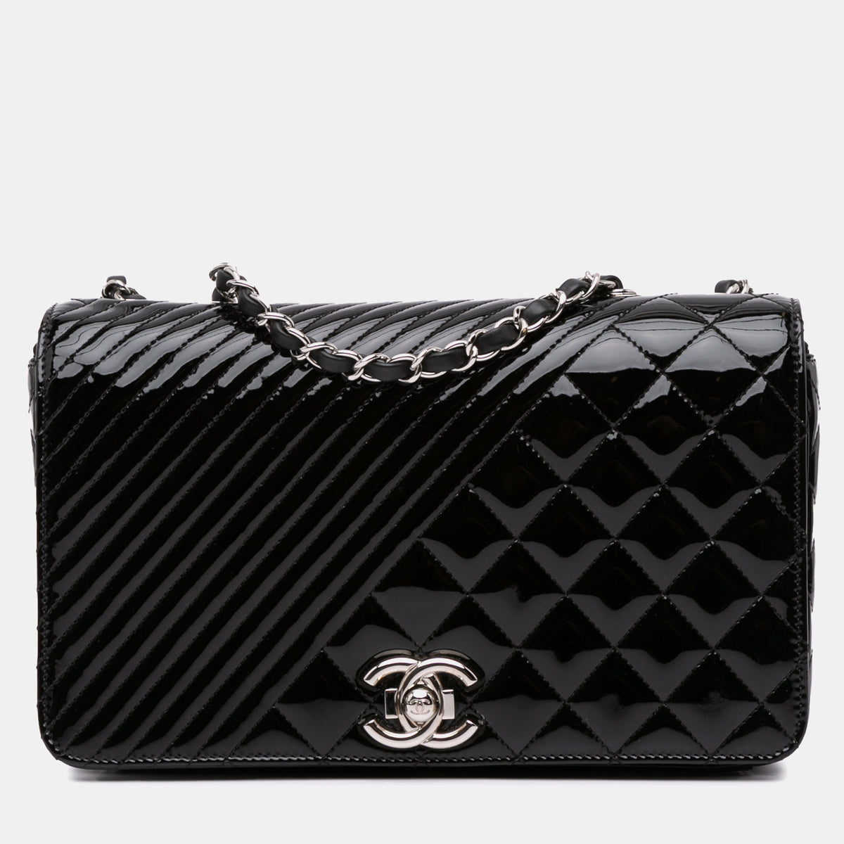 Chanel Medium Patent Coco Boy Flap Bag