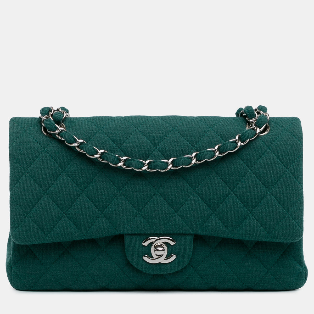 Chanel Medium Classic Jersey Double Flap