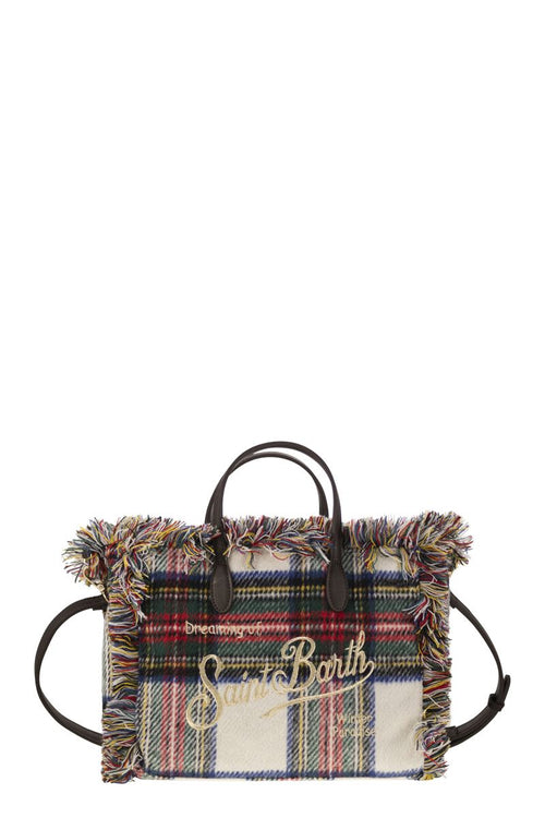 Colette Bag With Bangs And Embroidered Logo in White | COL0003