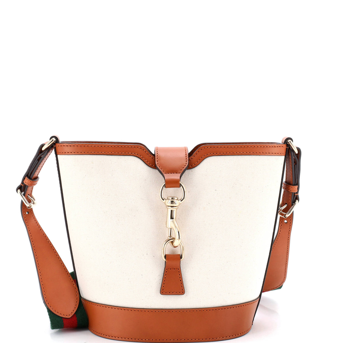 Gucci GUCCI Web Ophidia Bucket Bag Canvas with Leather Mini