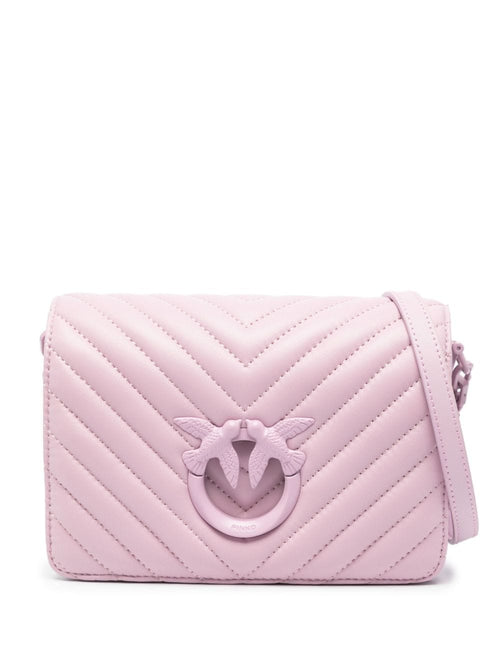 Women's Sheepskin Chevron Quilted Bag in Lilac | Size UNI | 100067 Color A0VMWWGB