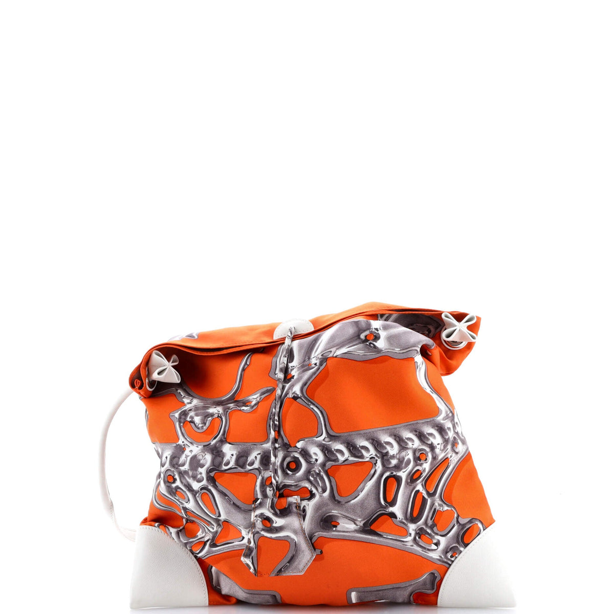 Herm?s Silky City Bag Printed Silk and Leather PM