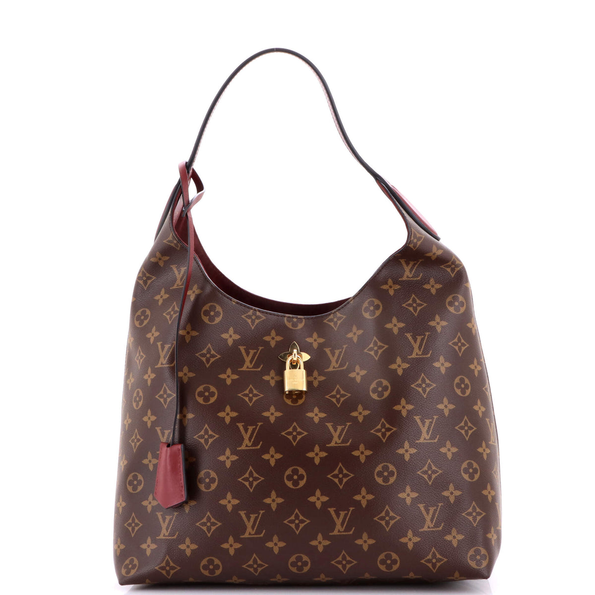 Louis Vuitton Flower Hobo Monogram Canvas with Leather
