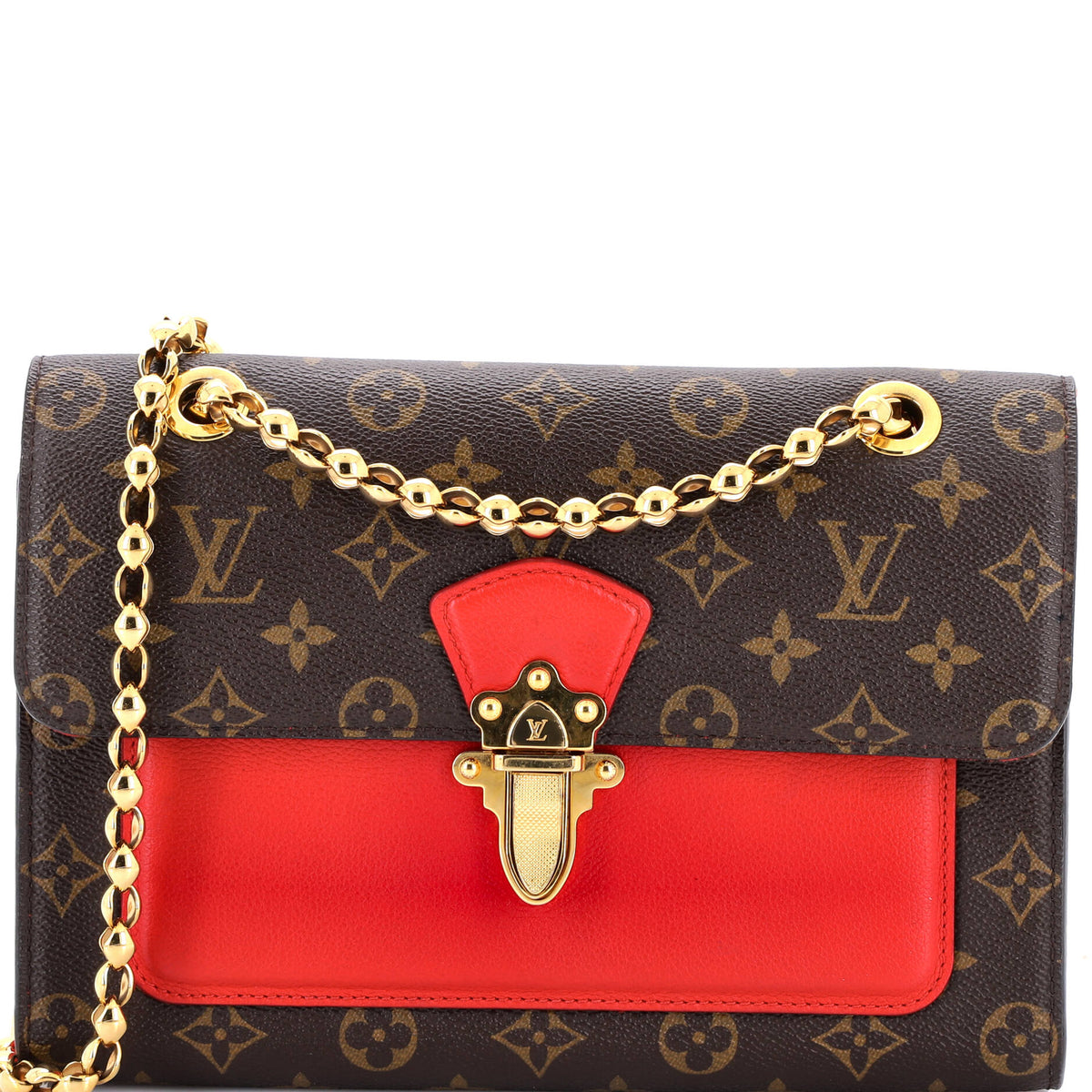 Louis Vuitton Victoire Handbag Monogram Canvas and Leather