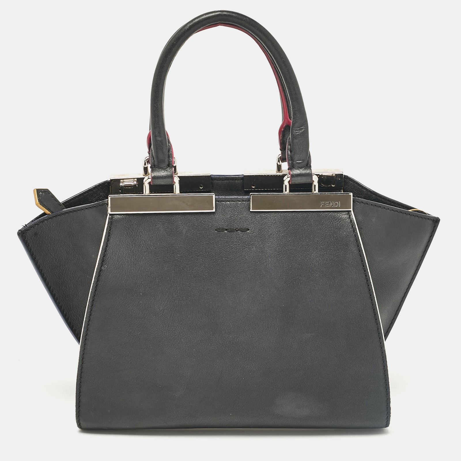 Fendi Black Leather Petite 3Jours Tote