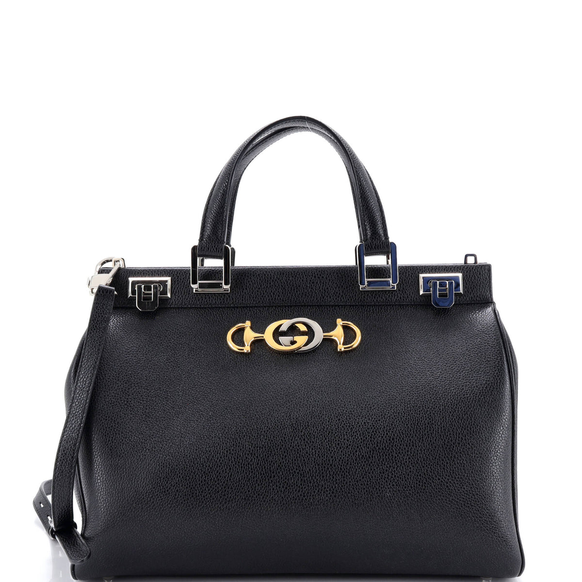 Gucci GUCCI Zumi Top Handle Bag Leather Medium