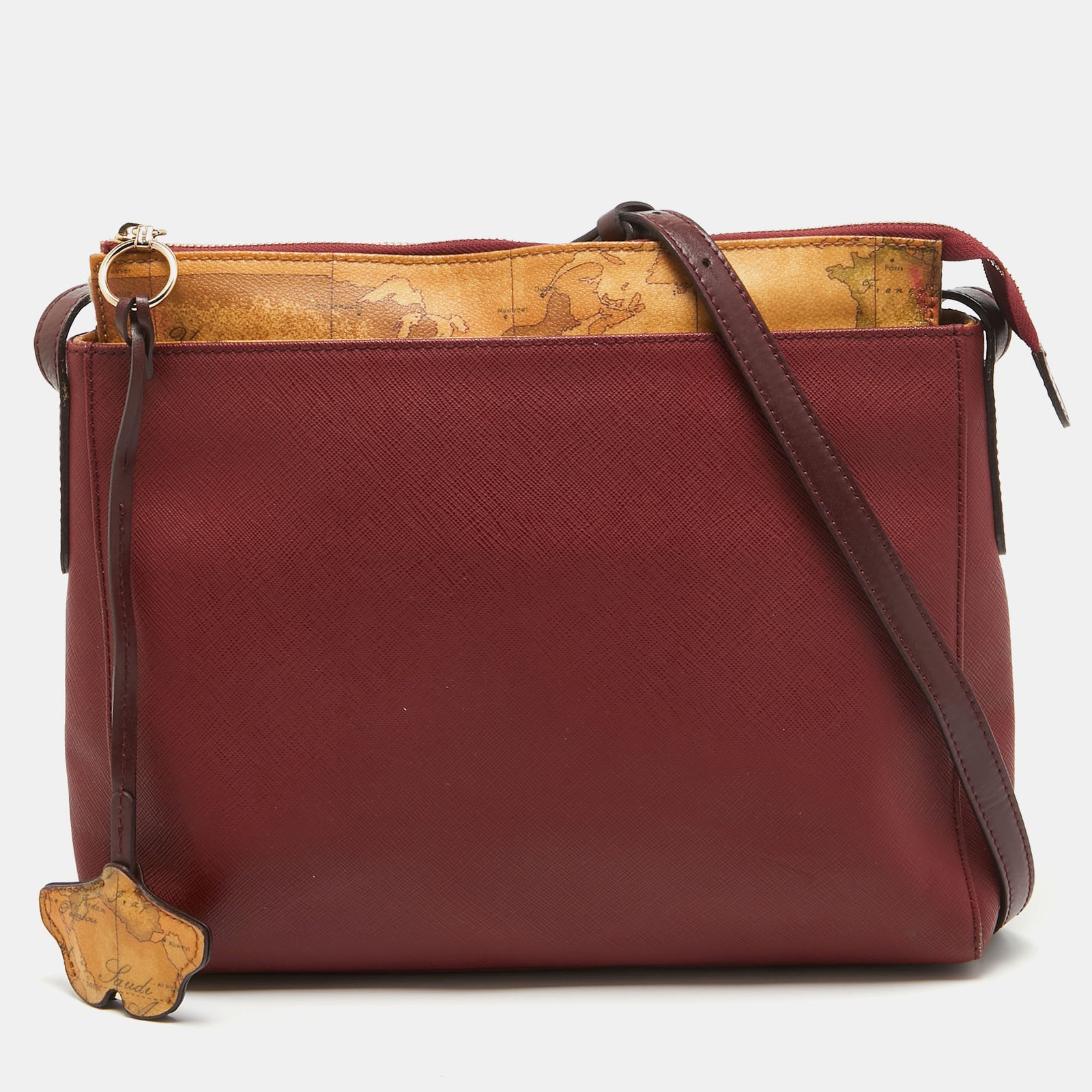 Alviero Martini 1a Classe Red Leather Shoulder Bag