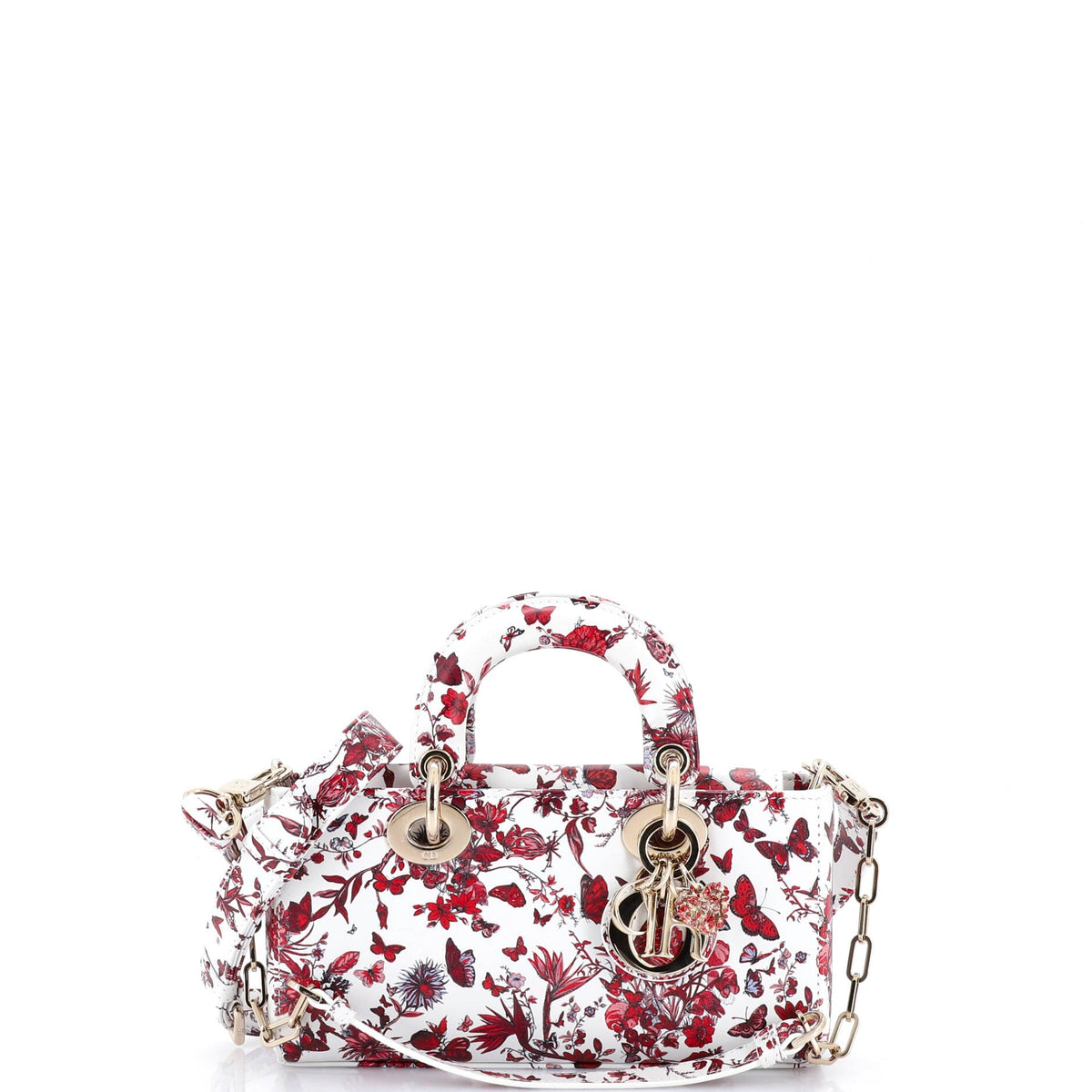 Christian Dior Lady D-Joy Bag Printed Leather Small