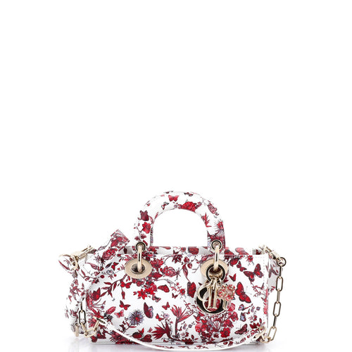 Lady D-Joy Bag Printed Leather Small