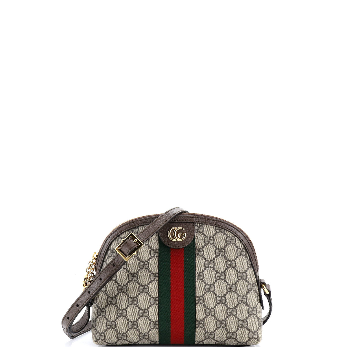 Gucci GUCCI Ophidia Dome Shoulder Bag GG Coated Canvas Small