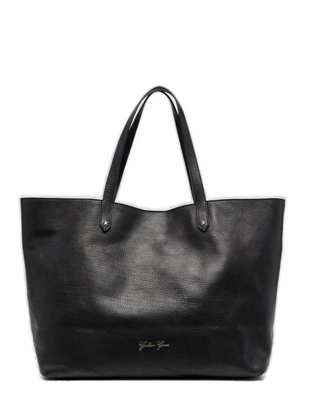 Golden Goose Women's Tote Canvas Raffia Xl in Black | GWA00227A000308