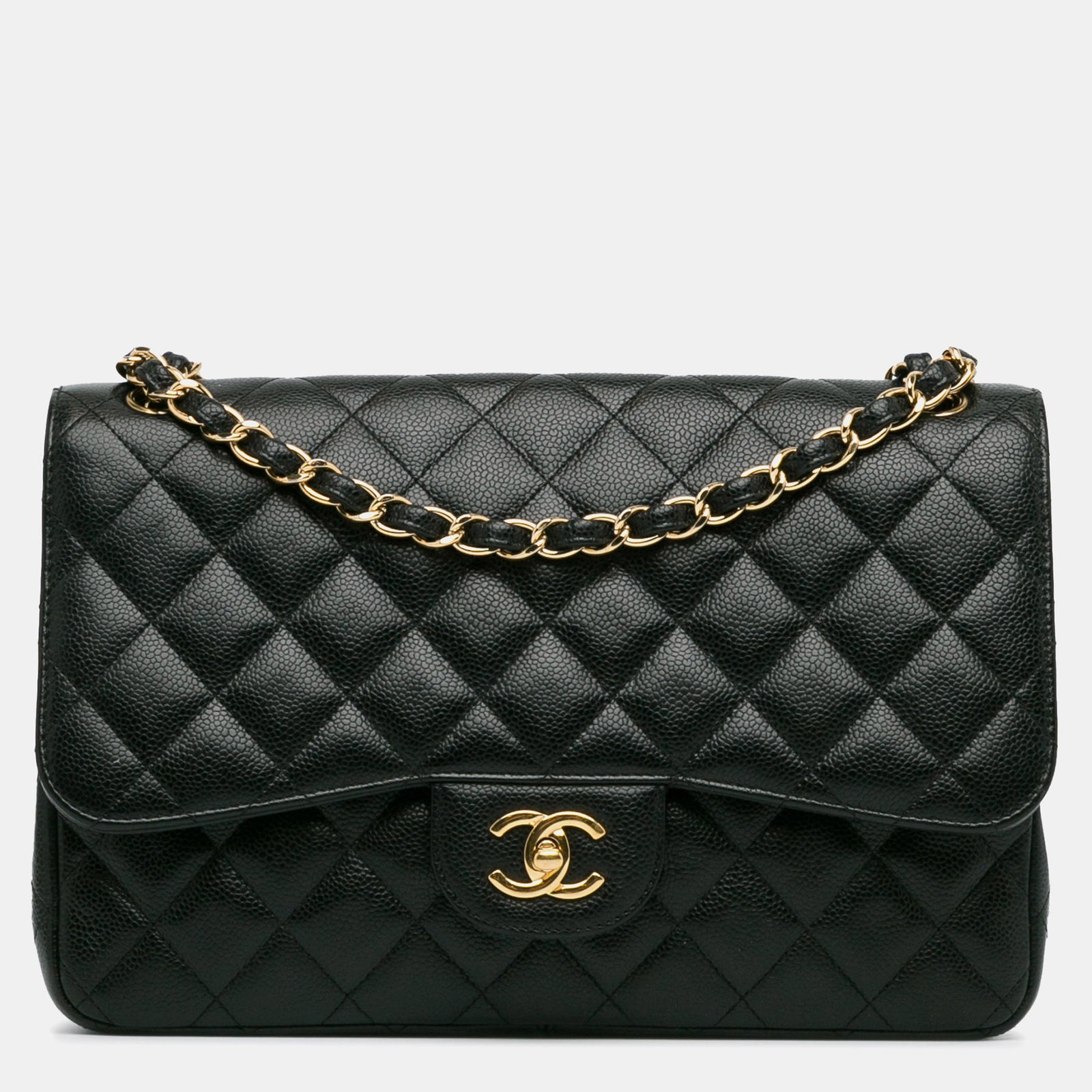 Chanel Jumbo Classic Caviar Double Flap Bag