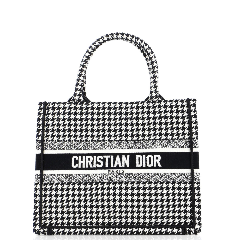 Book Tote Houndstooth Canvas Small