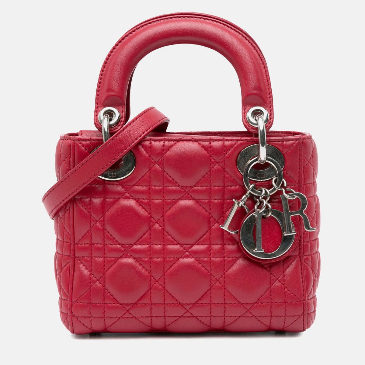 Dior Mini Lambskin Cannage Lady Dior
