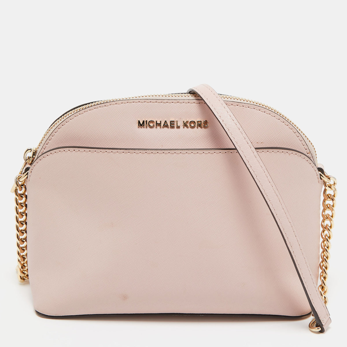 Michael Kors Pink Leather Emmy Crossbody Bag