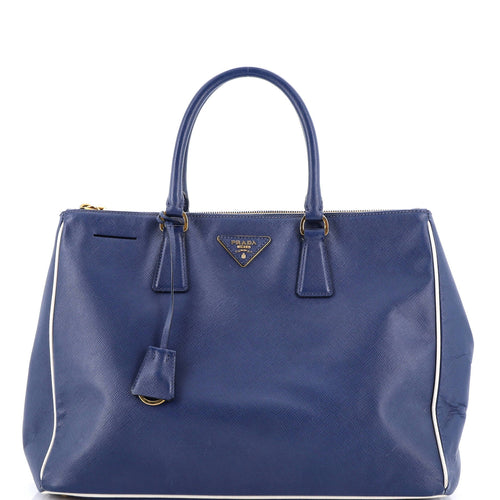PRADA Double Zip Lux Tote Saffiano Leather Large