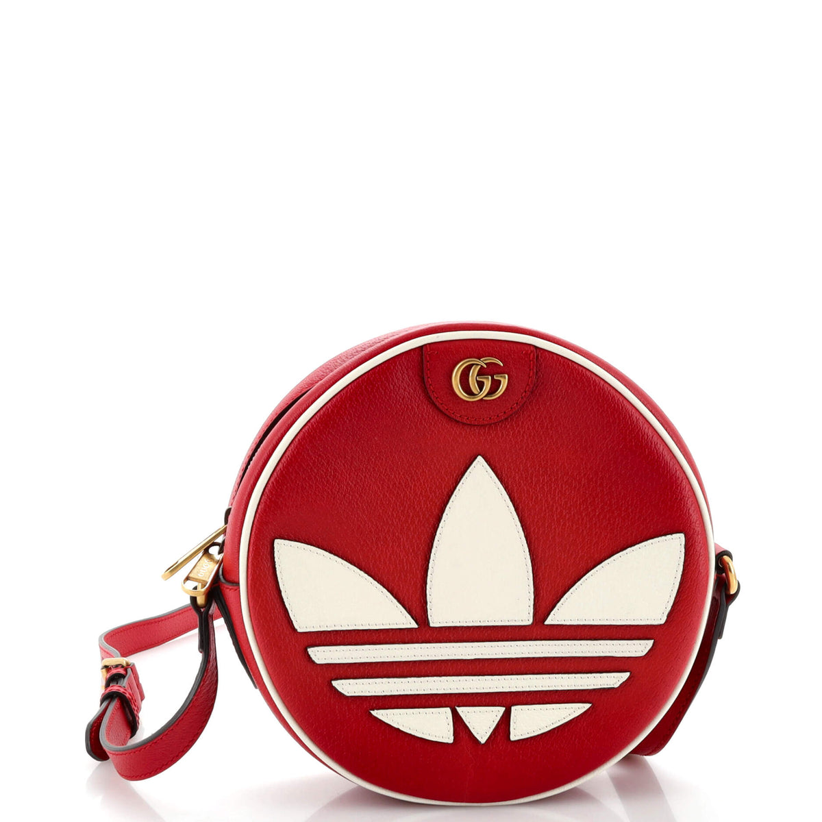 Gucci GUCCI x adidas Ophidia Round Crossbody Bag Leather Small