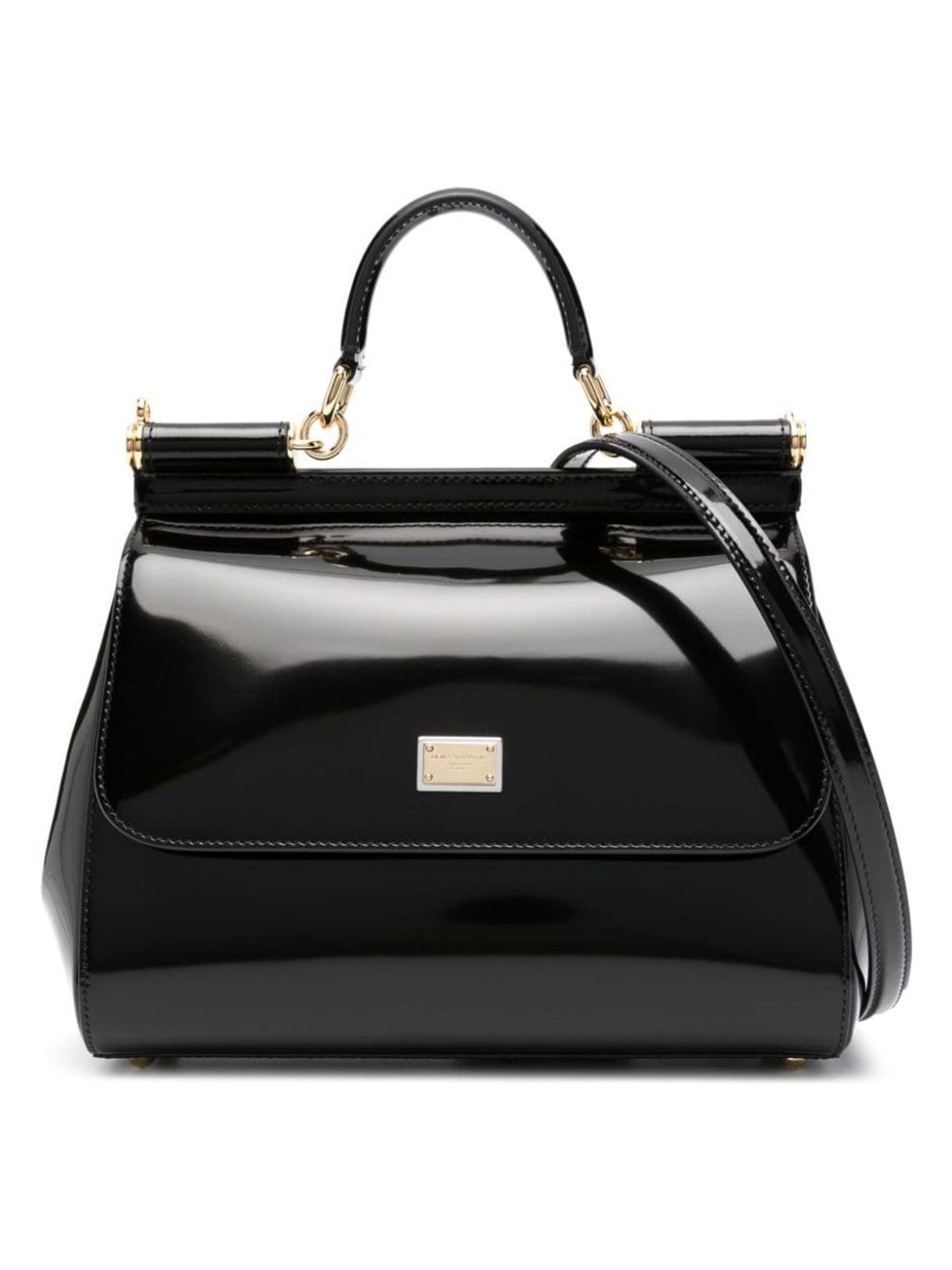 Dolce & Gabbana Women's Sicily Large Handbag in Black | Size UNI | BB6002A103780999