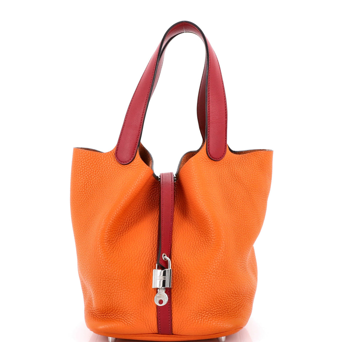 Herm?s Bicolor Picotin Lock Bag Clemence with Swift MM