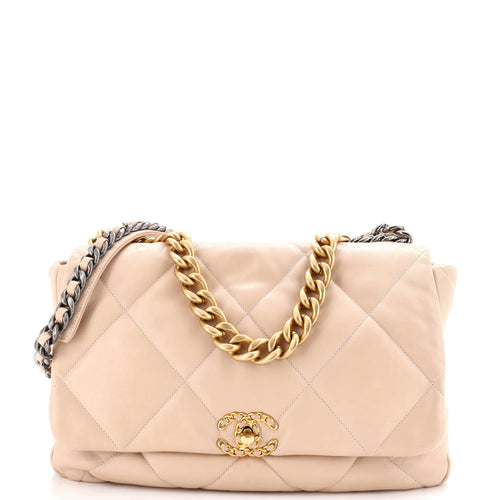 CHANEL 19 Flap Bag Quilted Leather Maxi