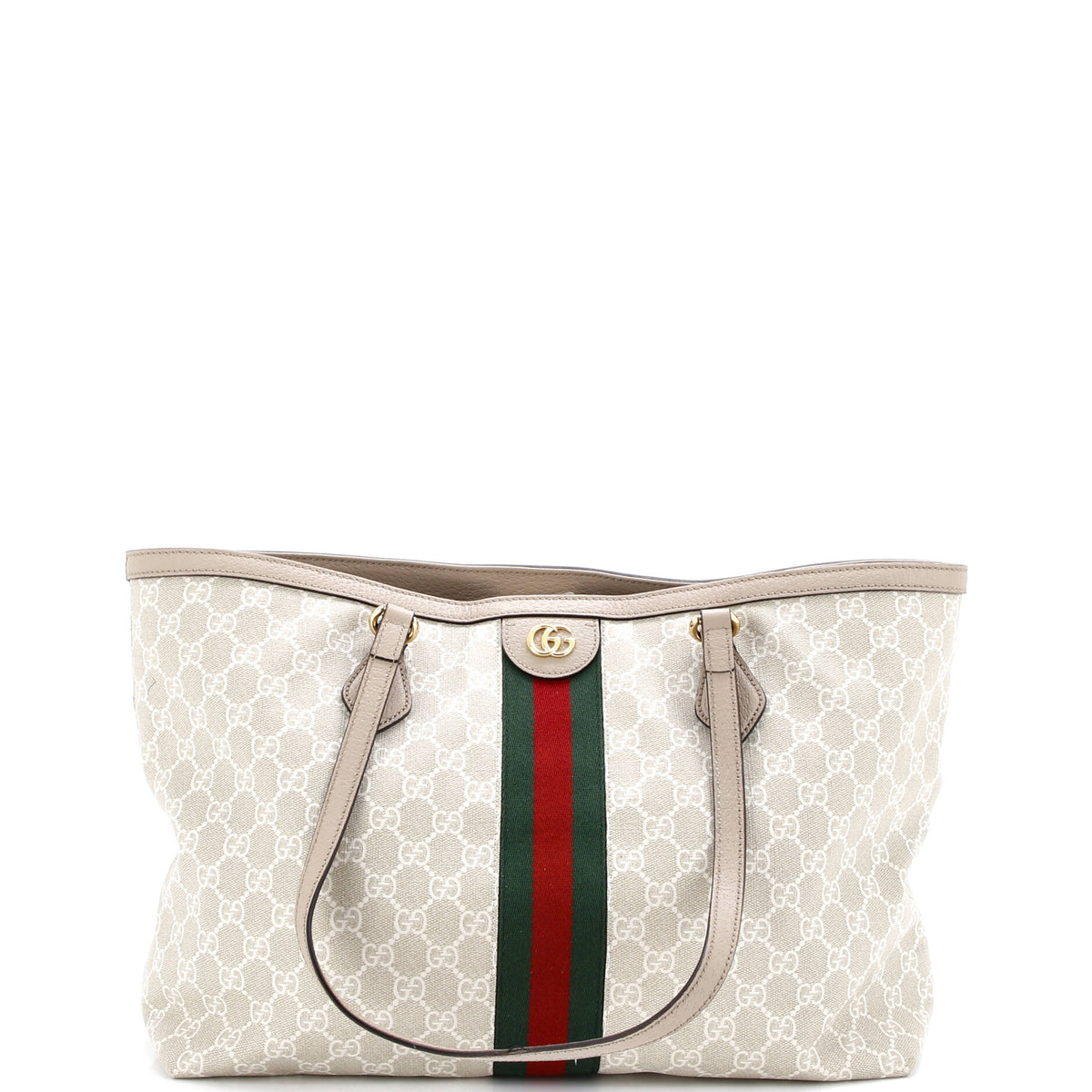 Gucci GUCCI Ophidia Shopping Tote GG Coated Canvas Medium