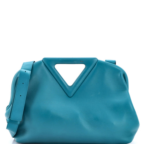 Point Shoulder Bag Leather Medium