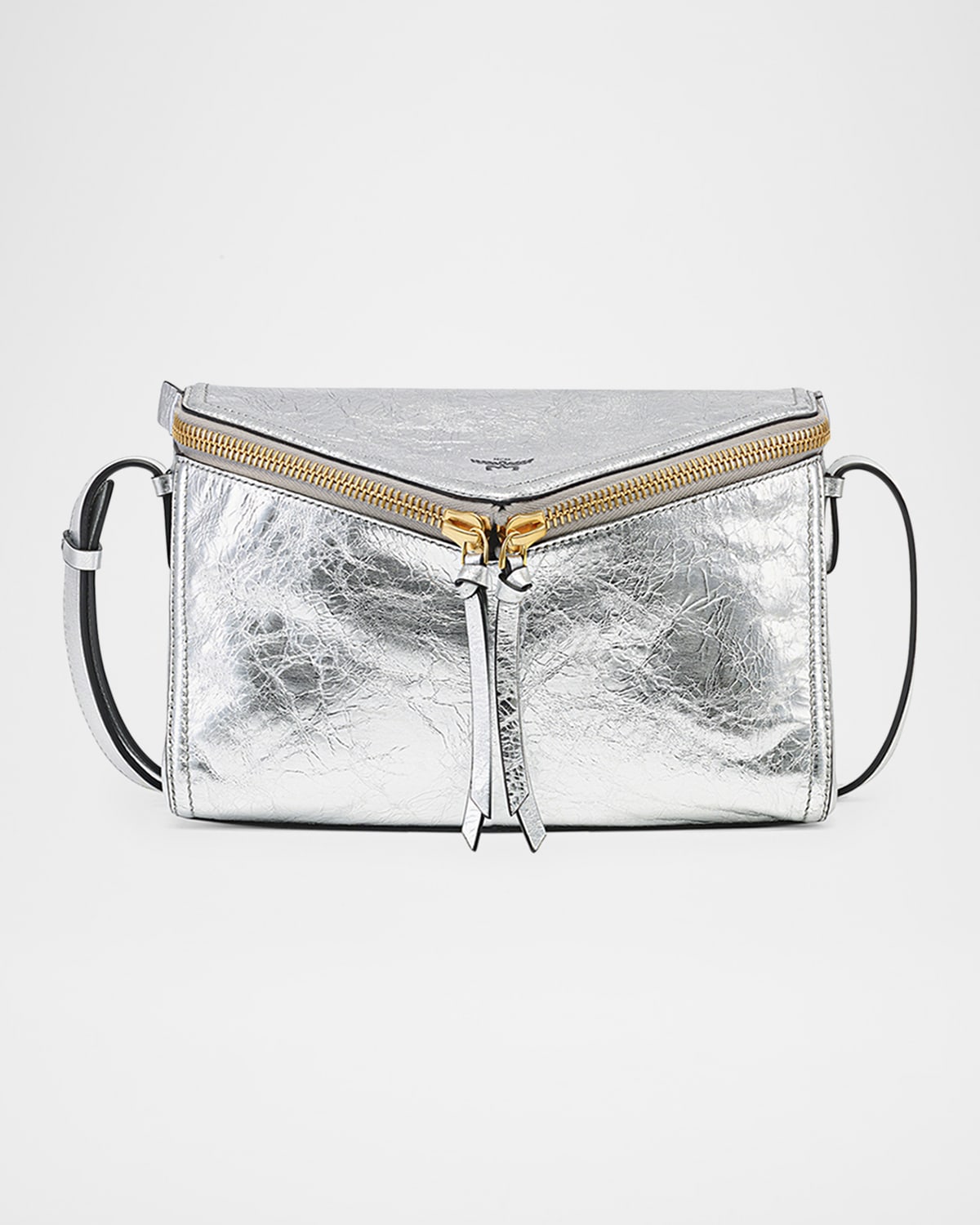 MCM 3D Diamant Metallic Leather Shoulder Bag