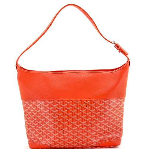 GOYARD Grenadine Hobo Coated Canvas with Leather